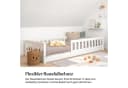 Ehrenkind Kinderbett Lille Bodenbett Weiß Massivholz Rausfallschutz Bild 4