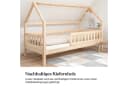 Ehrenkind Hausbett Lille Kiefernholz Stauraum Rausfallschutz Bild 4