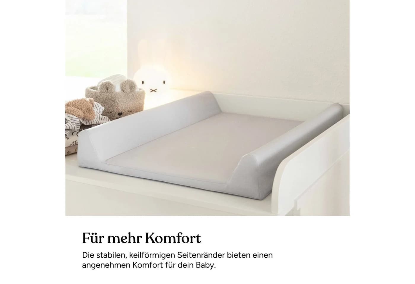 Ehrenkind Wickelauflage abwaschbar mit Keil Rosé - Bild 3