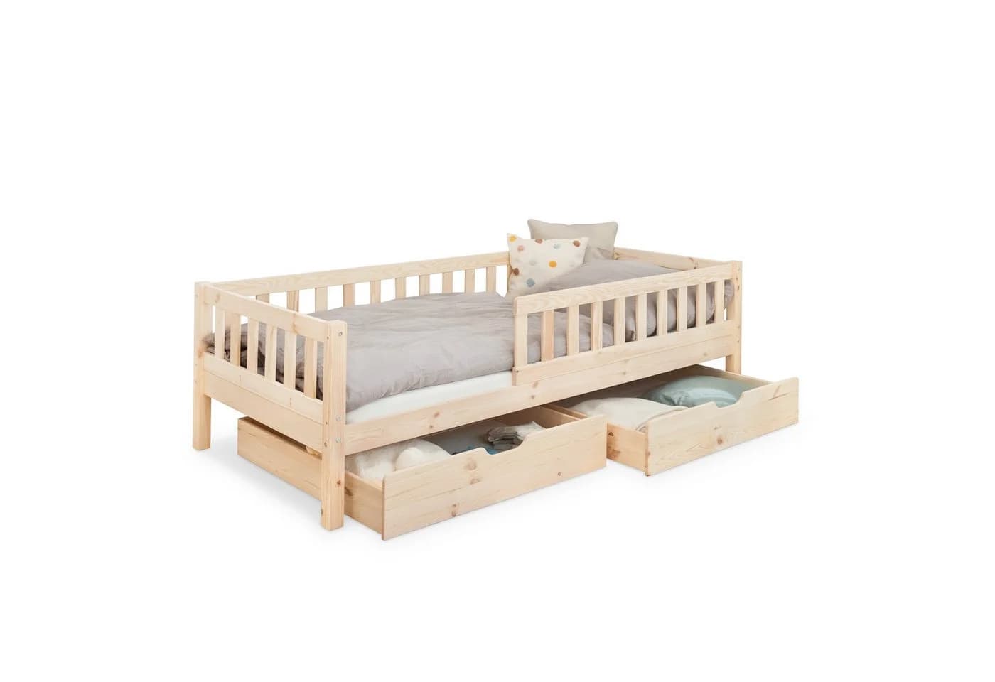 Ehrenkind Kinderbett Lille Massivholz mit Rausfallschutz - Bild 2
