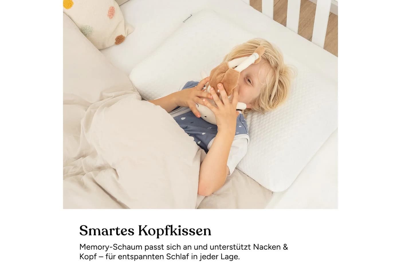 Ehrenkind Nackenstützkissen Memory Foam viskoelastisch, Polyurethan Schaum, ergonomisch, antibakteriell & hypoallergen - Bild 4