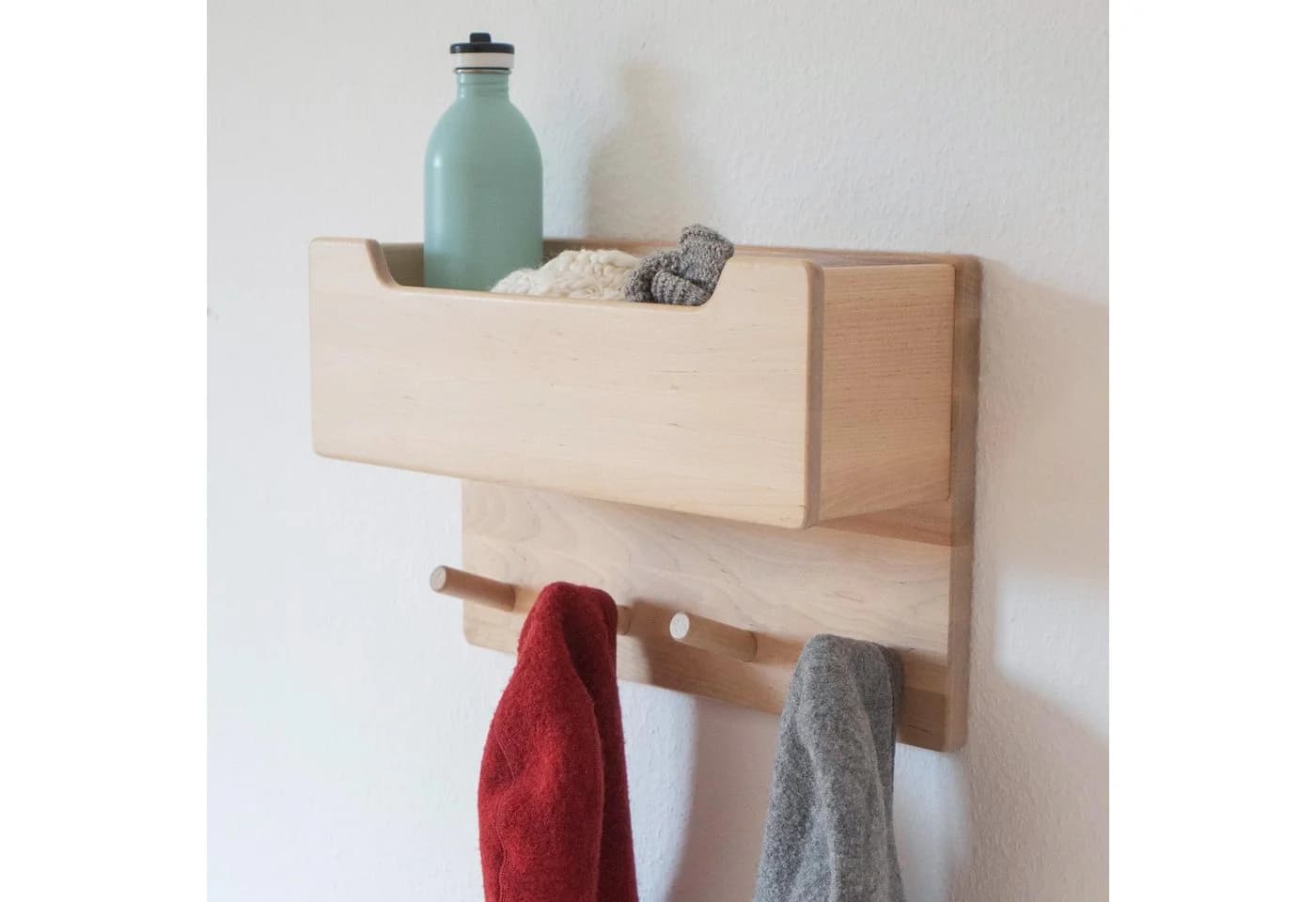 Ehrenkind Wandgarderobe Kinder Weiß Massivholz - Bild 4