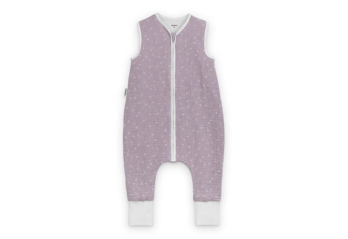 Ehrenkind Babyschlafsack Musselin 1.0 TOG mit Füßen Bio-Baumwolle Flieder - Bild 2