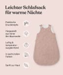 Ehrenkind Babyschlafsack Sommer Rund Musselin 100% Bio-Baumwolle Violett Bild 5