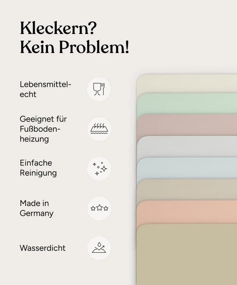 Ehrenkind Bodenschutzmatte Kinder Lebensmittelecht Wasserdicht - Bild 4