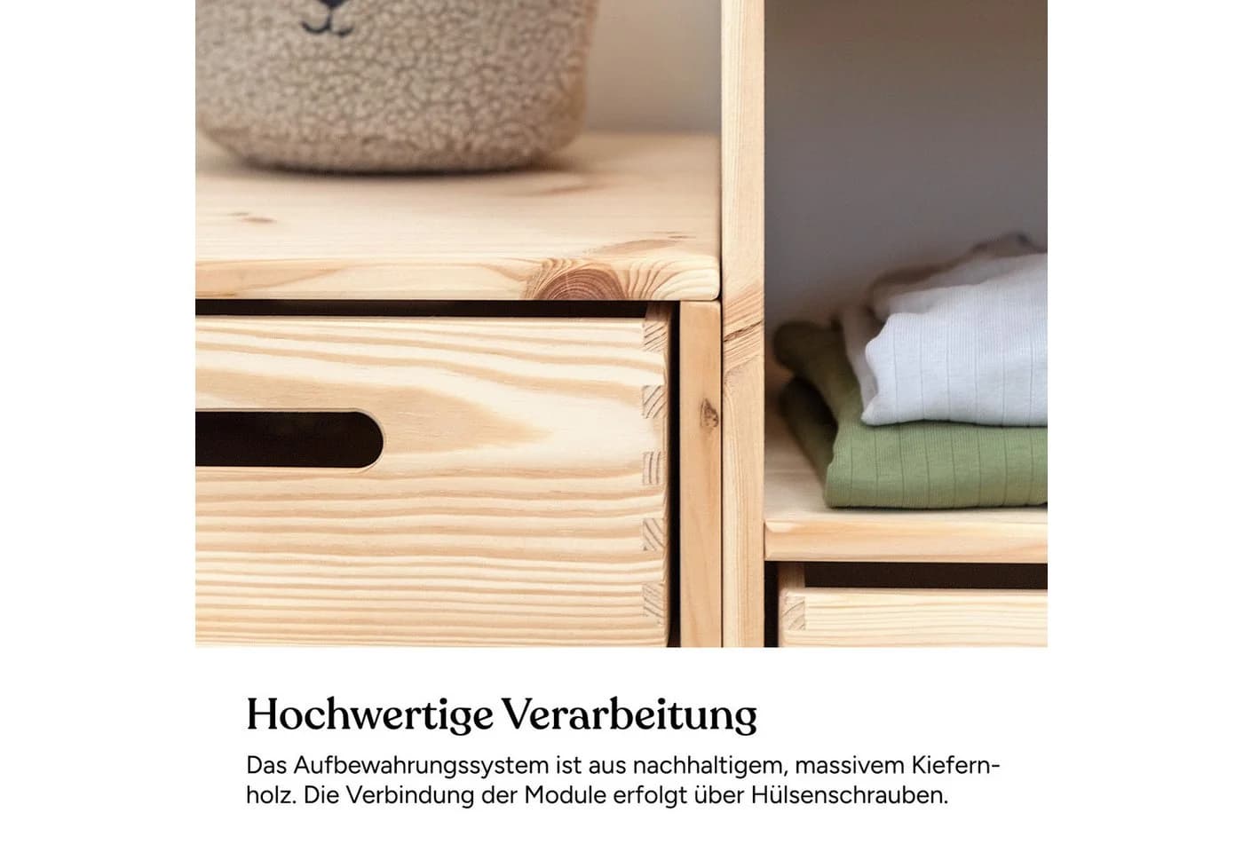 Ehrenkind Kinderregal Aufbewahrungssystem Kiefer Modular - Bild 5