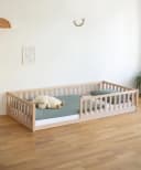 Ehrenkind Kinderbett Bodenbett Livo Massivholz Buche Rausfallschutz Bild 4
