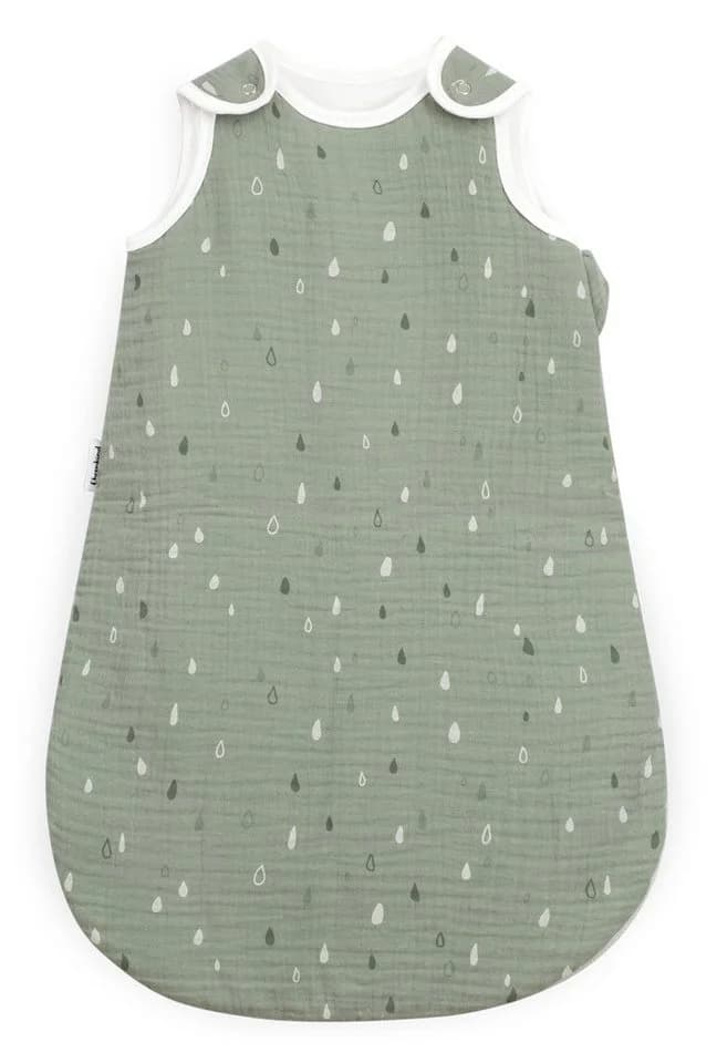 Ehrenkind Babyschlafsack Musselin Ganzjahresschlafsack Rund 2.5 TOG Jade Tropfen - Bild 2