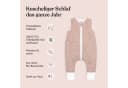 Ehrenkind Babyschlafsack Musselin mit Füßen 2.5 TOG Rosa Bio-Baumwolle Bild 3