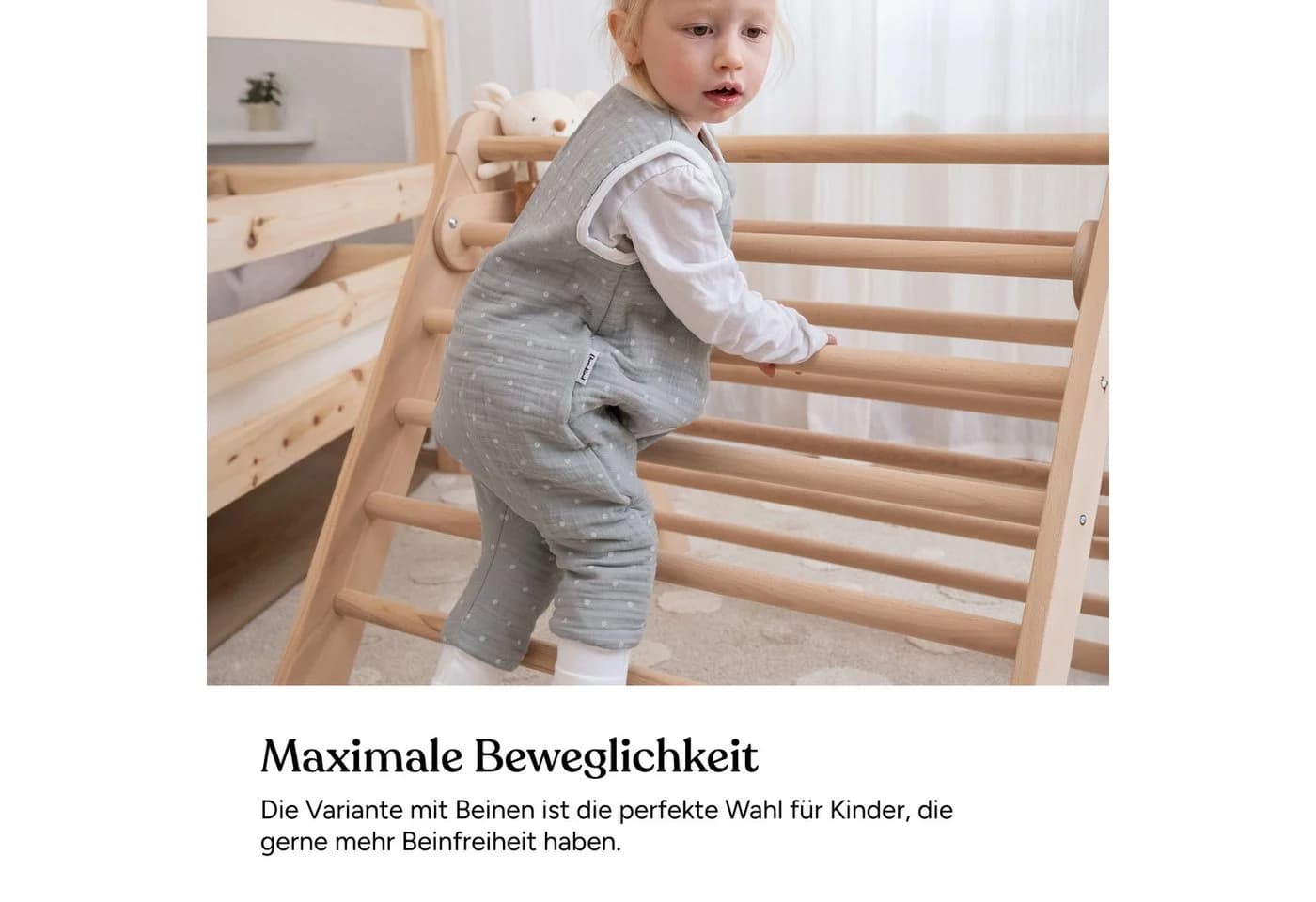 Ehrenkind Babyschlafsack Musselin mit Füßen 2.5 TOG Rosa Bio-Baumwolle - Bild 4