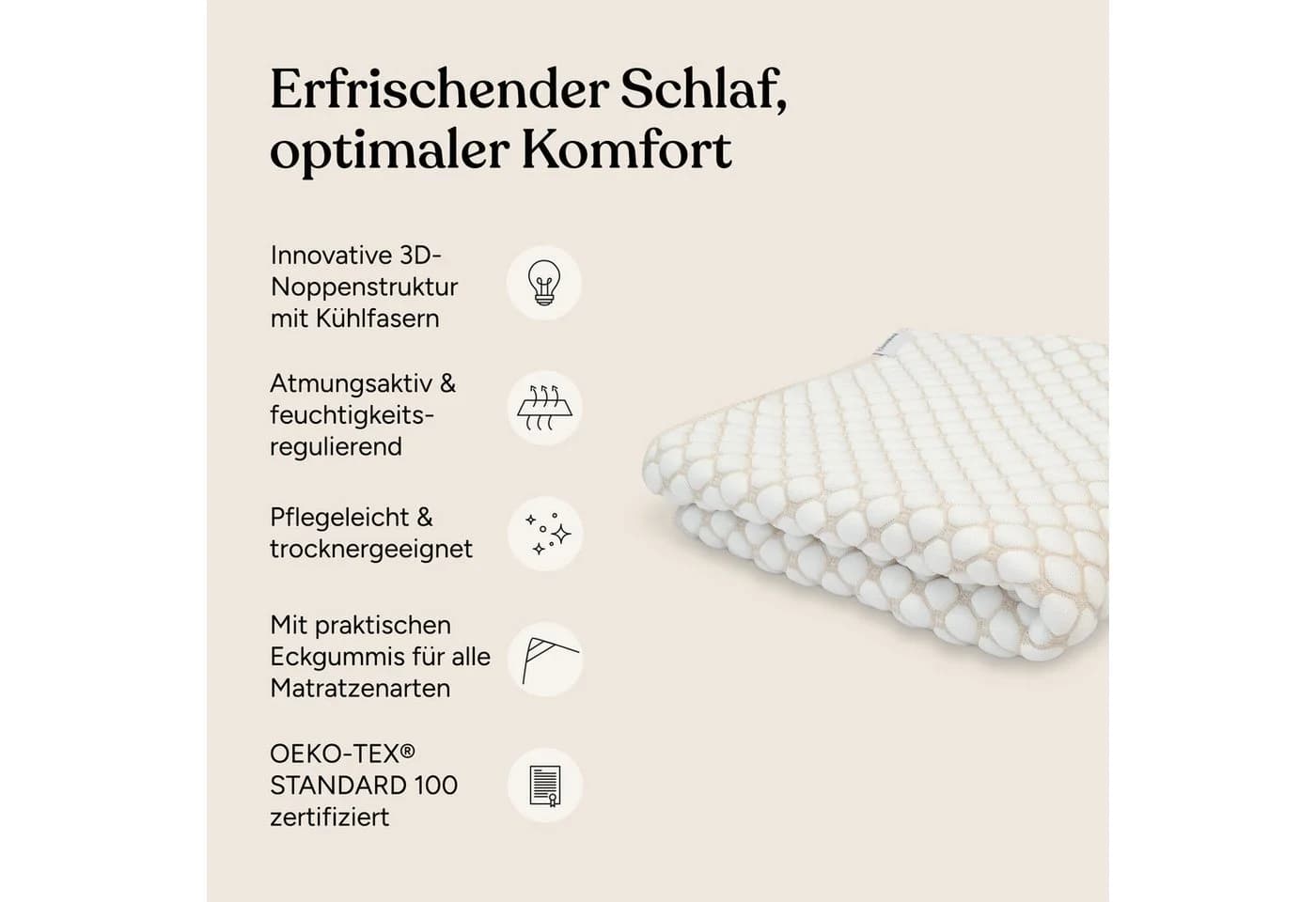 Ehrenkind Matratzenauflage kühlend mit Kühltechnologie - Bild 3