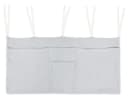 Ehrenkind Bett Organizer Hellgrau Bio-Musselin Hängeaufbewahrung Bild 2