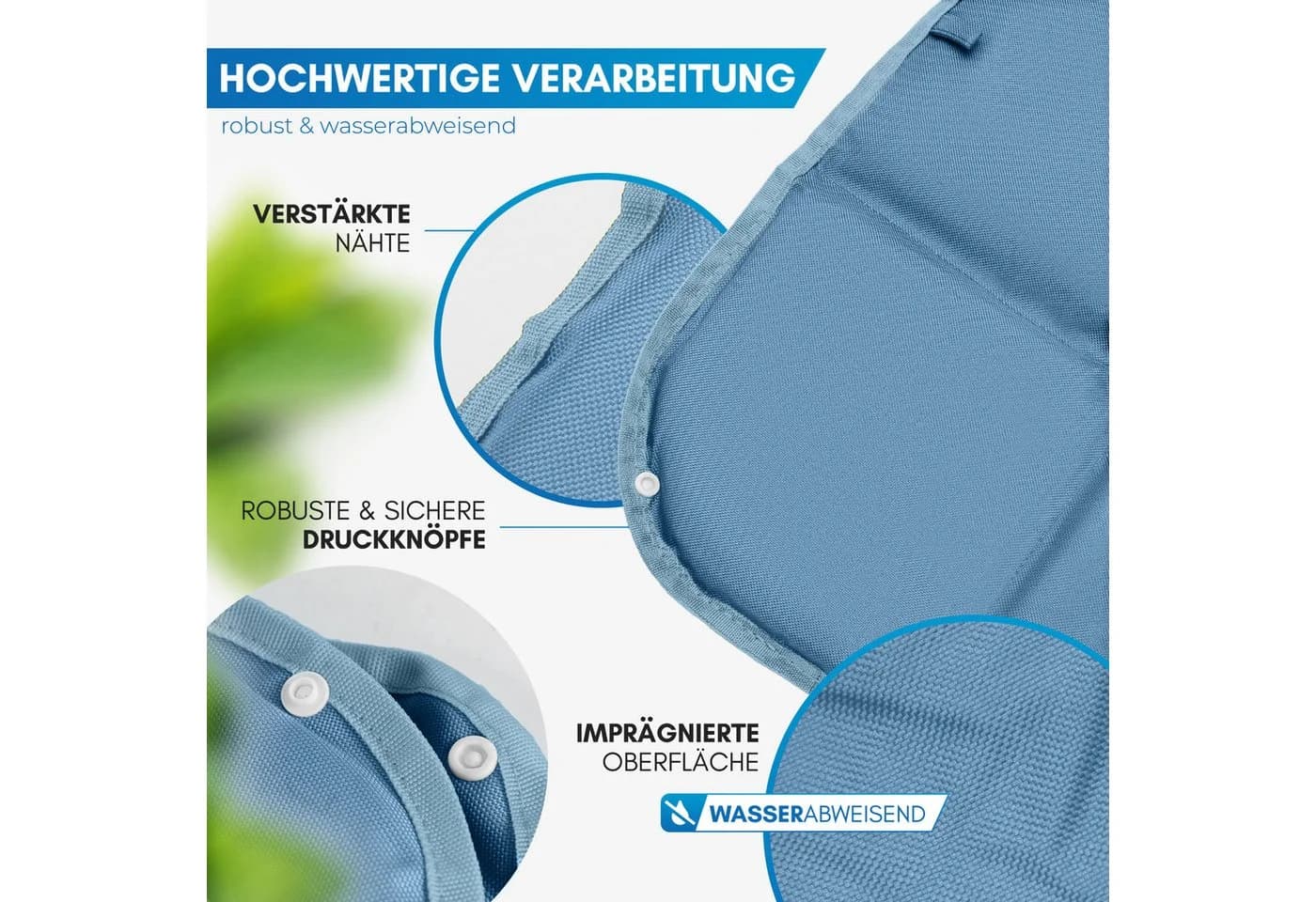 Nordmut Thermositzkissen Ylläs Blau Faltbar & Wasserabweisend
