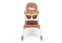 TWINKY Kinderstuhl 3 in 1 Baby Hochstuhl Braun Kunstleder Bild 2