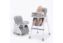 TWINKY Kinderklappstuhl Grau Silber 3-in-1 Hochstuhl Bild 2