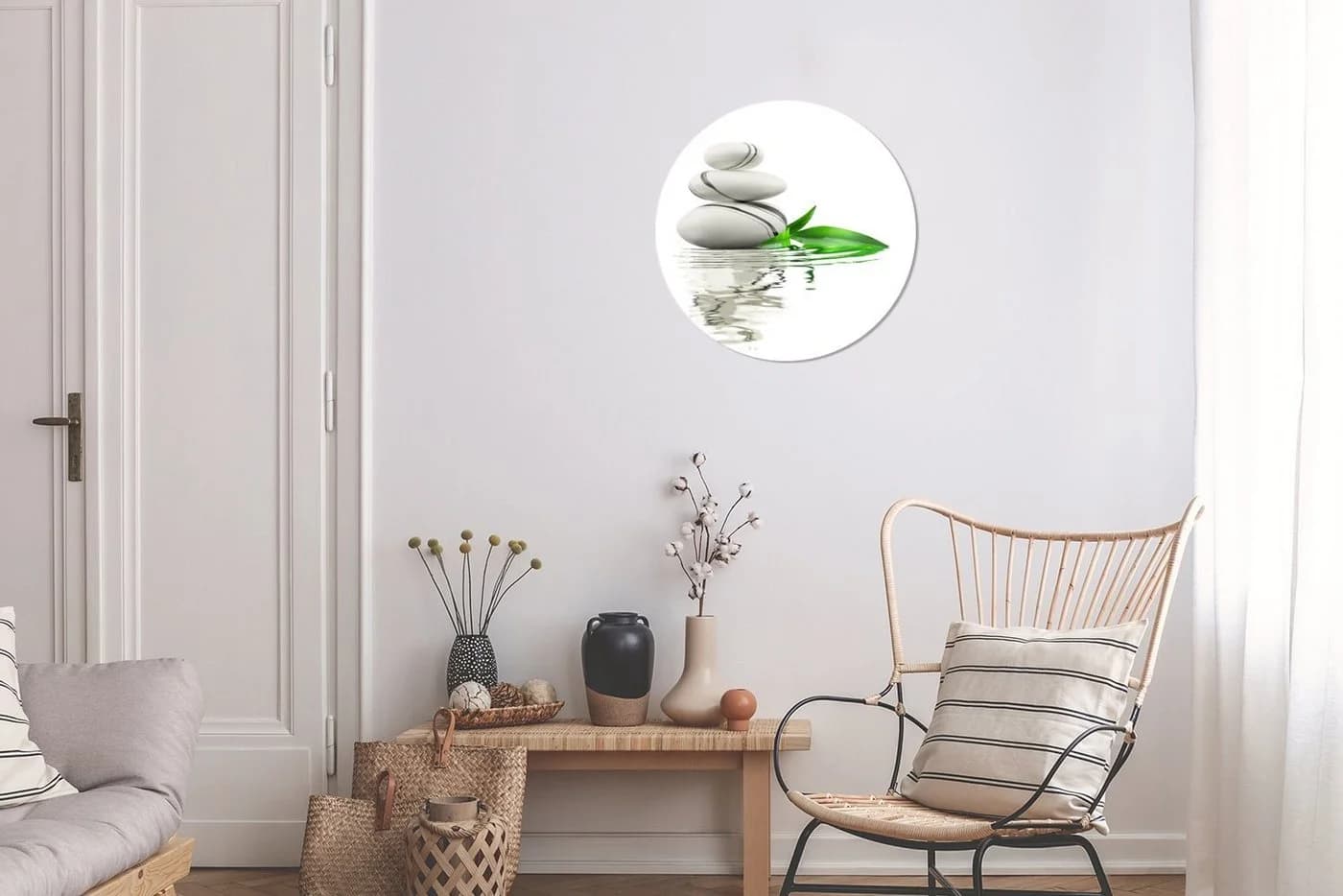 MuchoWow Wandsticker Zen-Steine im Wasser Selbstklebend 30x30 cm - Bild 5