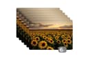 MuchoWow Platzset 6er Set Sonnenblume Bunt Vinyl Bild 2