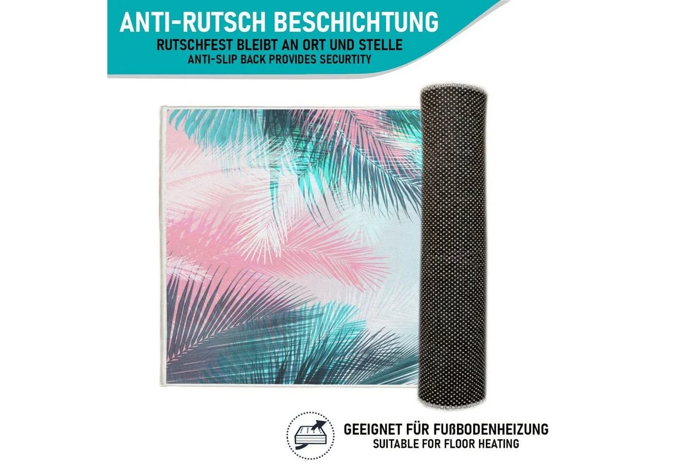 Arteneur Badematte rutschhemmend Polyester Digitaldruckdesign - Bild 3