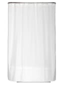 Arteneur Duschvorhang Weiß 120 cm inkl. Duschvorhangringe Anti-Schimmel Recyceltes Material Bild 2