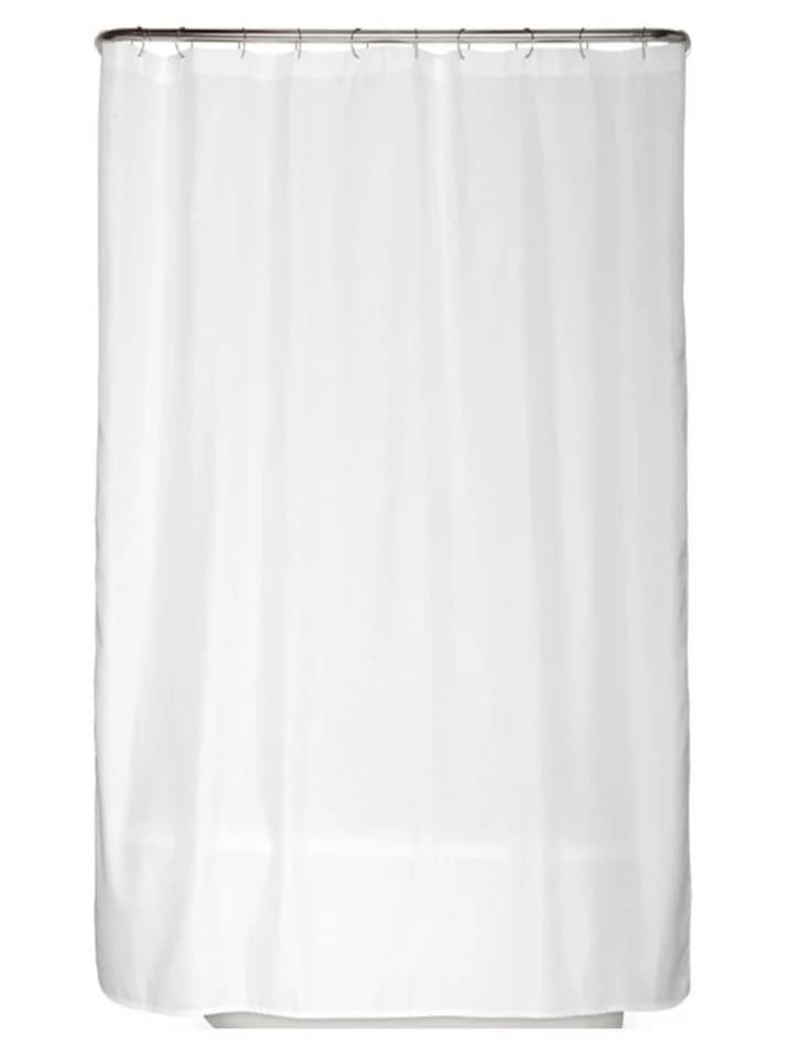 Arteneur Duschvorhang Weiß 120 cm inkl. Duschvorhangringe Anti-Schimmel Recyceltes Material - Bild 2