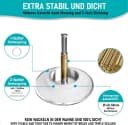 Arteneur Badewannenstöpsel Edelstahl Dreifachdichtung Excenterverschluss Bild 3