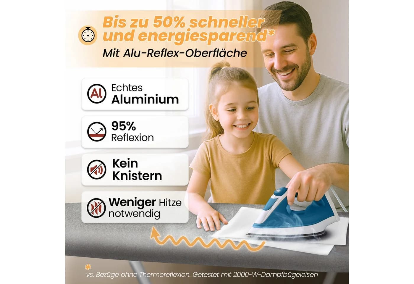 Bügelbrettbezug Made in Germany, hitzebeständig und hitzereflektierend - Bild 3