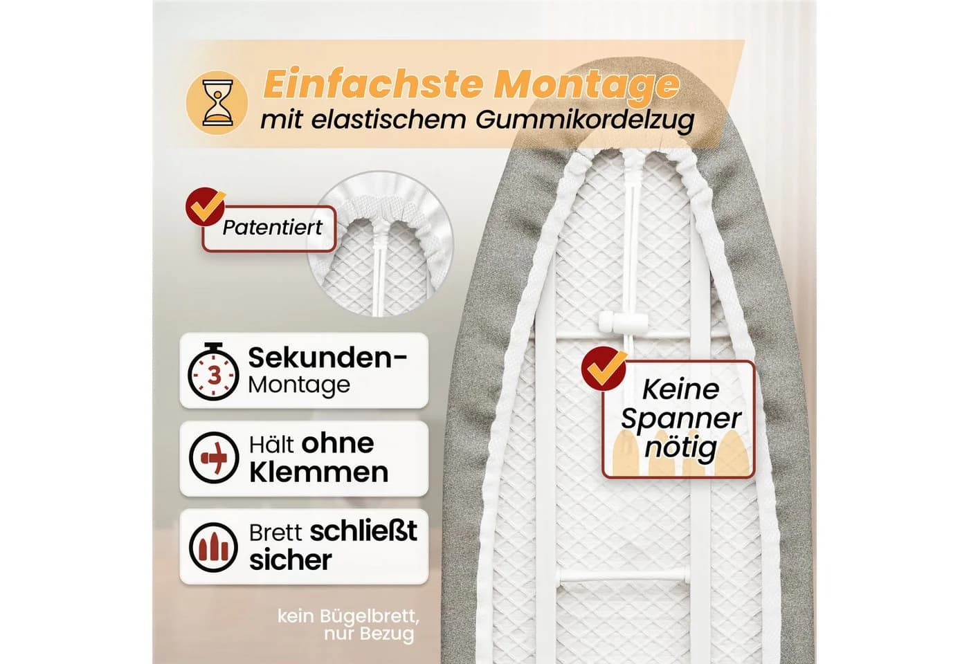 Bügelbrettbezug Made in Germany, hitzebeständig und hitzereflektierend - Bild 5