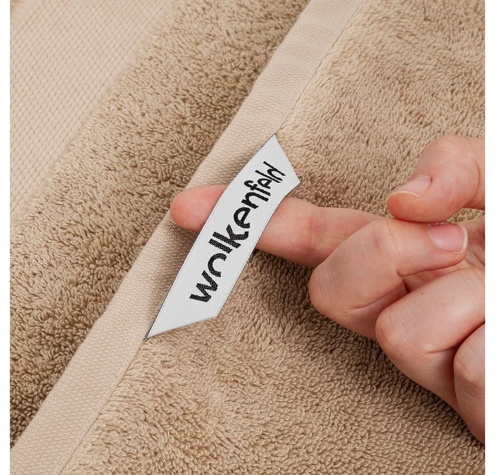 Wolkenfeld Handtuch Set Premium Low-Twist Baumwolle 550 g/m² 6-tlg. Beige - Bild 3