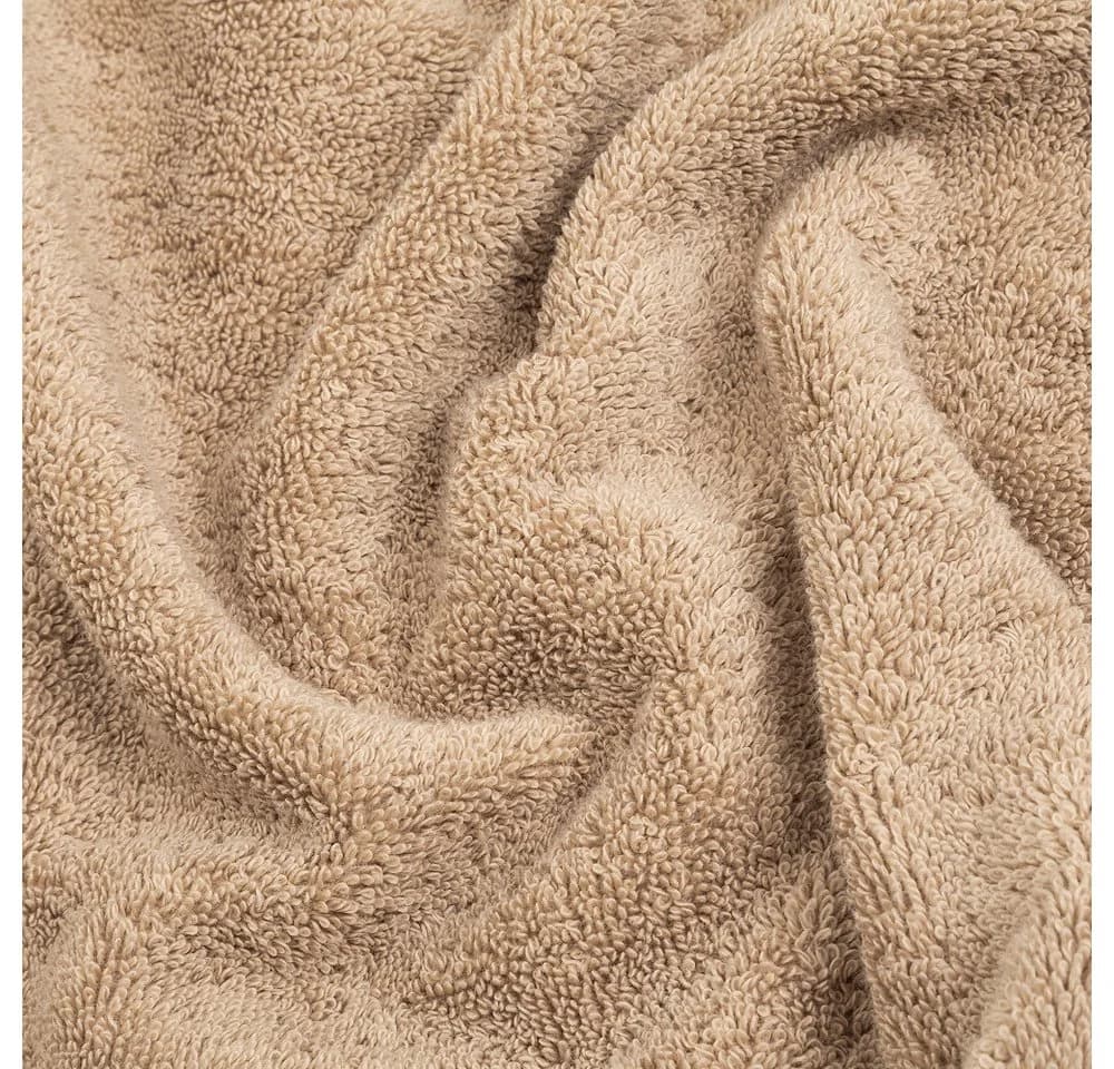 Wolkenfeld Handtuch Set Premium Low-Twist Baumwolle 550 g/m² 6-tlg. Beige - Bild 5