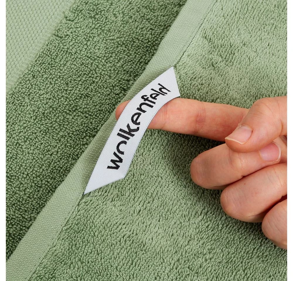 Wolkenfeld Handtuch Set Premium Low-Twist Baumwolle 550 g/m² – 6-teiliges Bade-Set, Frottier (6-St), 2 Duschtücher 70×140 cm & 4 Handtücher 50×100 cm - Bild 3