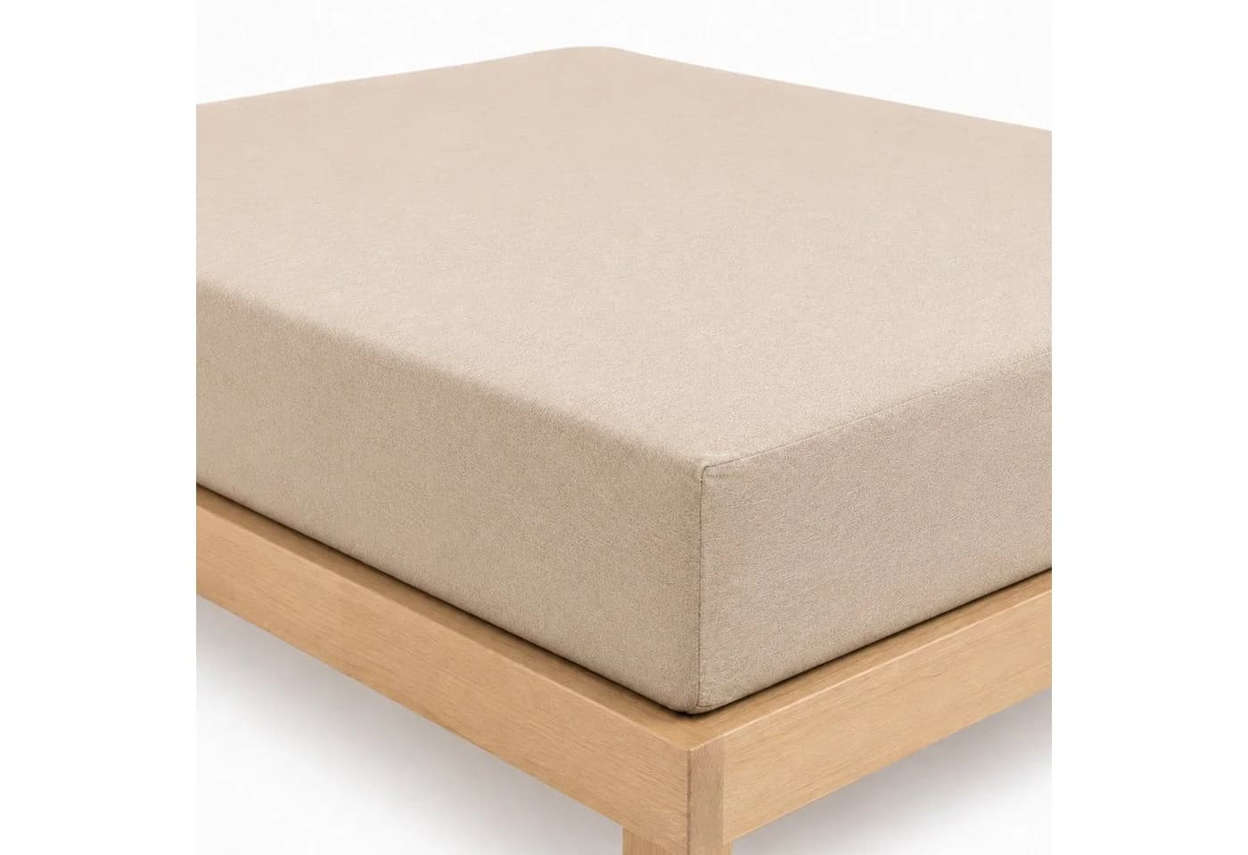 Wolkenfeld Spannbettlaken Flanell 100% Baumwolle Beige