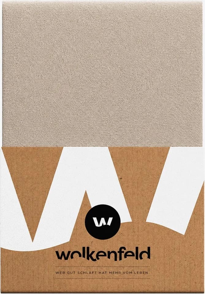 Wolkenfeld Spannbettlaken Flanell 100% Baumwolle Beige - Bild 2