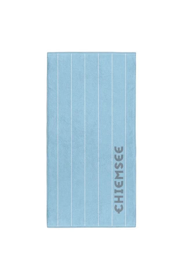 Chiemsee Strandtuch Badetuch 90x180cm 100% Baumwolle Velours hellblau - Bild 2