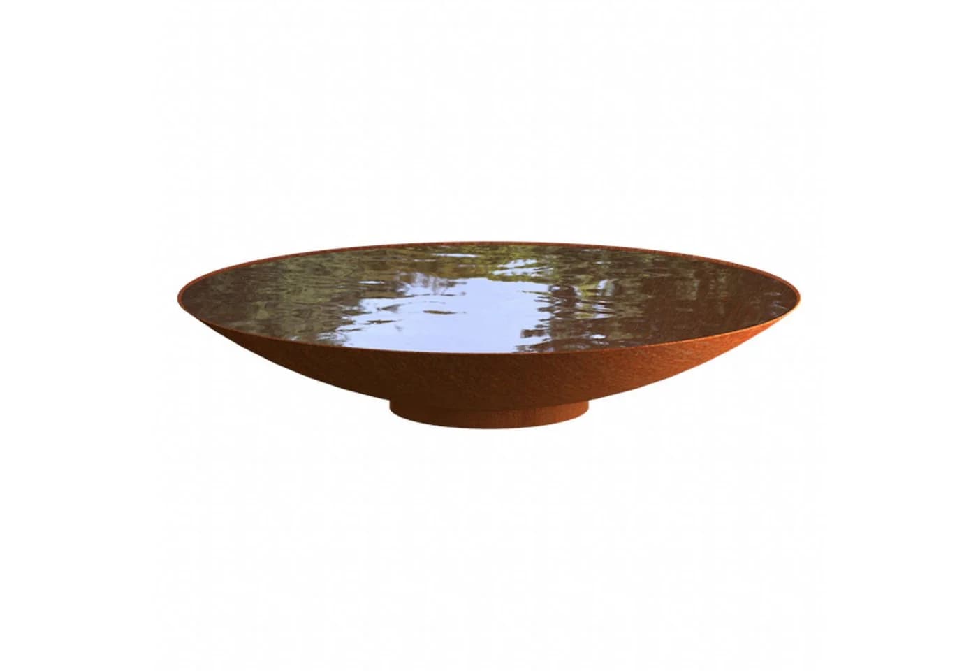 Adezz Wasserschale rund Corten-Stahl braun/orange