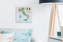OneMillionCanvasses® Leinwandbild Karte von Italien Fotodruck Wandbild Bild 3