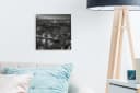 OneMillionCanvasses® Leinwandbild Londoner Skyline Schwarz-Weiß Bild 3