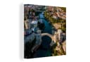 OneMillionCanvasses® Leinwandbild Stari-Brücke Bosnien 20x20 cm Bild 2