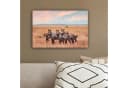 OneMillionCanvasses® Leinwandbild Zebras auf dem Lande 30x20 cm Bild 4