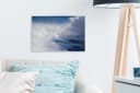 OneMillionCanvasses® Leinwandbild Wolkenblau Weiß Wanddeko Bild 3