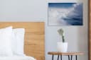 OneMillionCanvasses® Leinwandbild Wolkenblau Weiß Wanddeko Bild 4