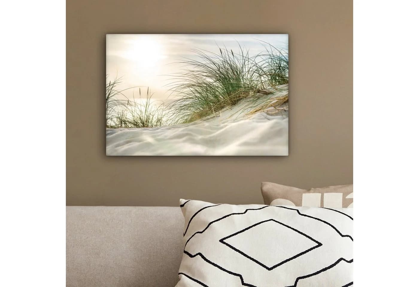 OneMillionCanvasses® Leinwandbild Dünen am Wattenmeer Wanddekoration - Bild 4