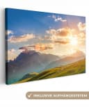 OneMillionCanvasses® Leinwandbild Alpen Berge Natur 60x40 cm Bild 2