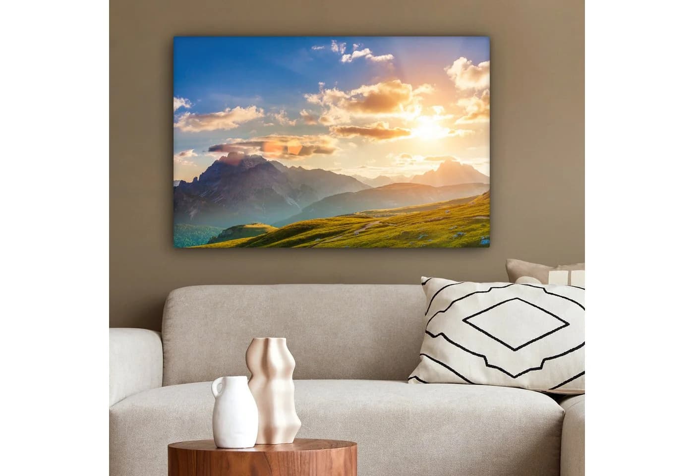 OneMillionCanvasses® Leinwandbild Alpen Berge Natur 60x40 cm - Bild 4