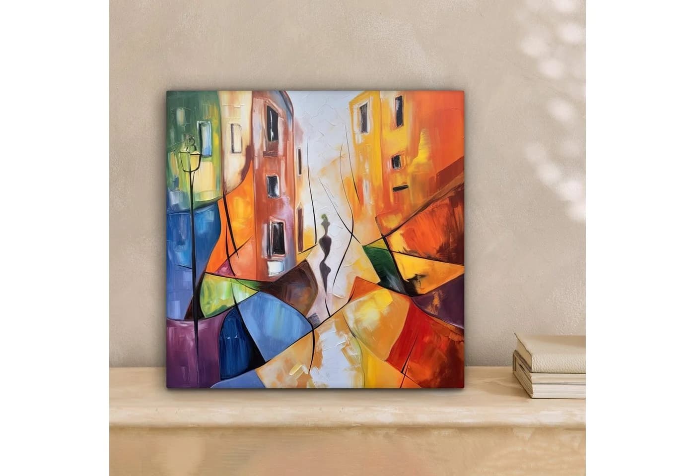 OneMillionCanvasses® Leinwandbild Abstrakt Bunt 20x20 cm
