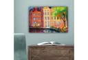 OneMillionCanvasses® Leinwandbild Amsterdam Ölfarbenoptik Bunt Bild 5
