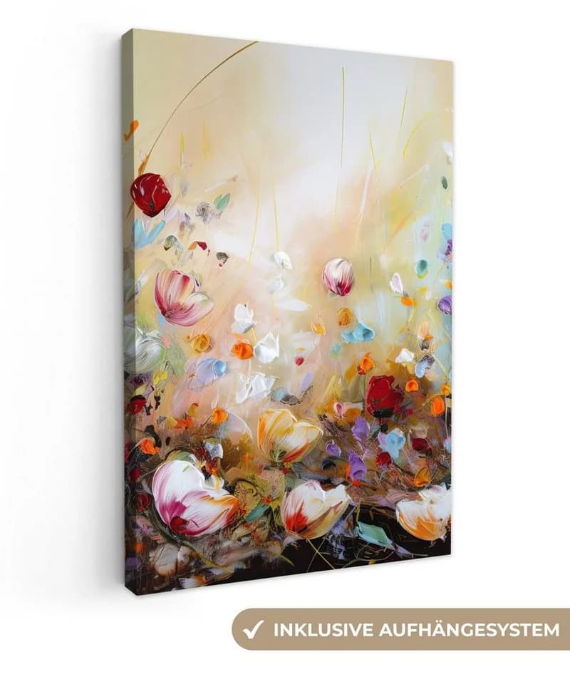 OneMillionCanvasses® Leinwandbild Bunt Blumen Natur - Bild 2