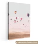 OneMillionCanvasses® Leinwandbild Heißluftballon Wüste Natur Bild 2