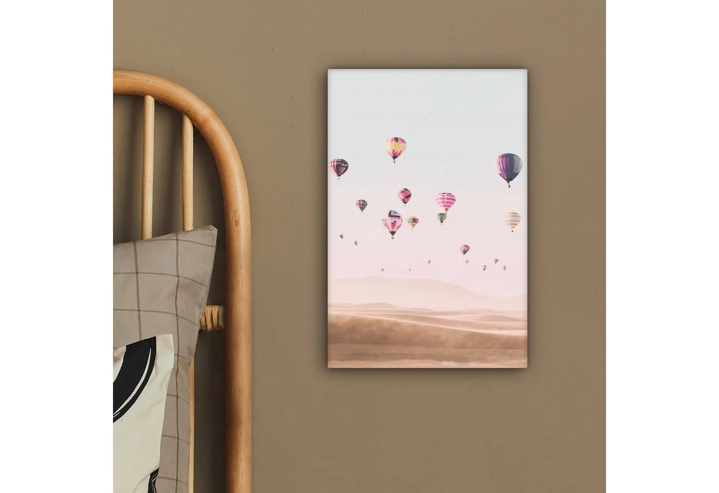 OneMillionCanvasses® Leinwandbild Heißluftballon Wüste Natur - Bild 4