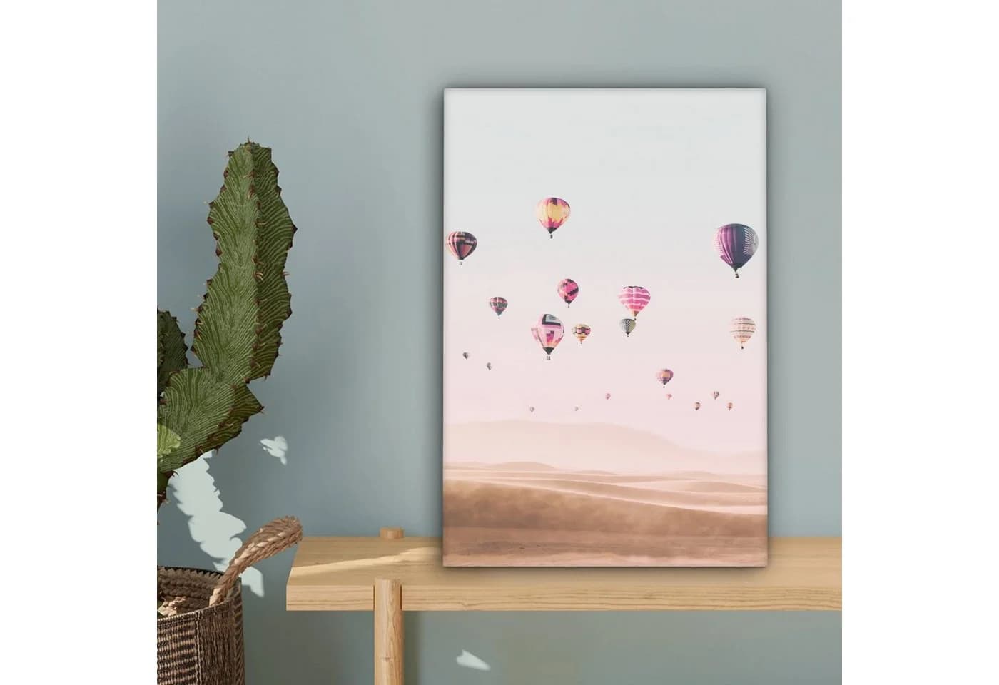 OneMillionCanvasses® Leinwandbild Heißluftballon Wüste Natur - Bild 5
