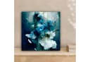 OneMillionCanvasses® Leinwandbild Blauer Blumenstrauß Wandbild Deko Bild 1